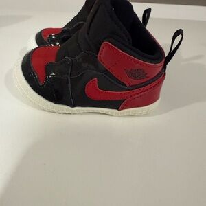 Jordan Kids Black and Red Sneakers